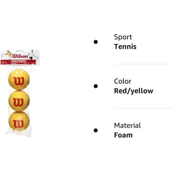 PELOTA DE TENNIS STARTED ESPUMA WILSON SQUASH 6 UND