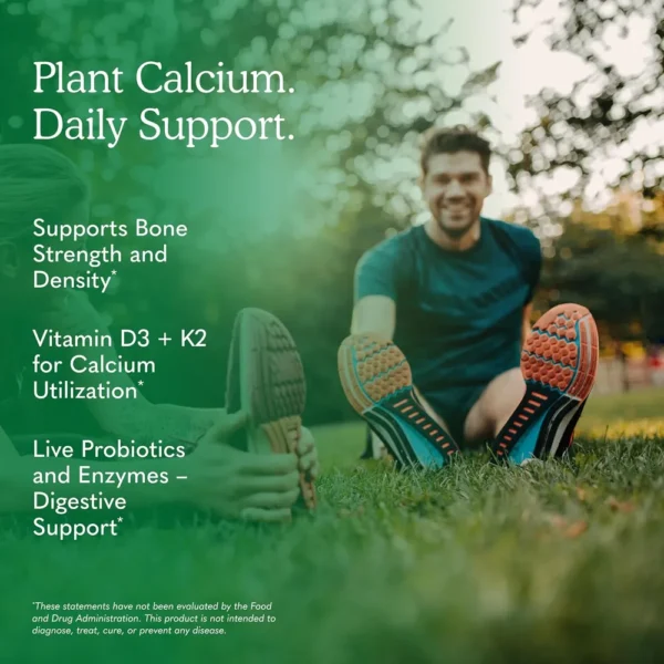 CALCIO GARDEN OF LIFE VITAMIN CODE RAW CON MAGNESIO + D3 + K2 120 CÁPSULAS