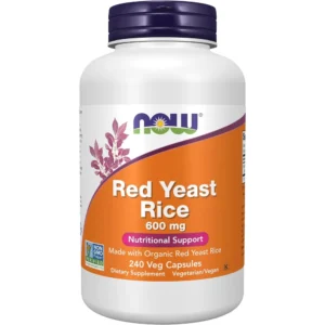ARROZ DE LEVADURA ROJA NOW FOODS 600 MG 240 CÁPSULAS