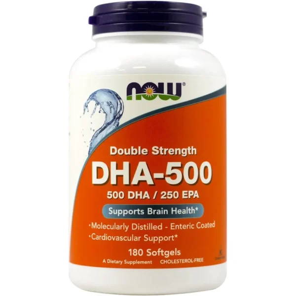 DHA-500 NOW FOODS 500 MG 180 CÁPSULAS BLANDAS | PACK 2