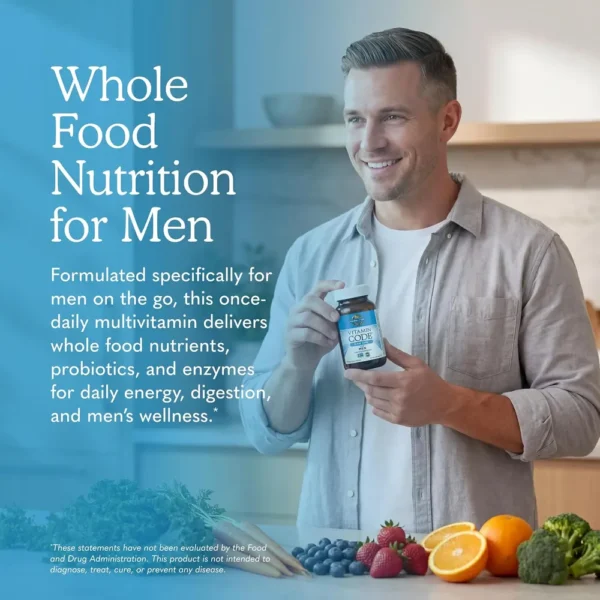 MULTIVITAMÍNICO GARDEN OF LIFE VITAMIN CODE RAW ONE FOR MEN 75 CÁPSULAS