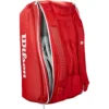 BOLSO WILSON SUPER TOUR 2025 RED CAPACIDAD 16 RAQUETAS