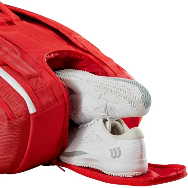BOLSO WILSON SUPER TOUR 2025 RED CAPACIDAD 16 RAQUETAS
