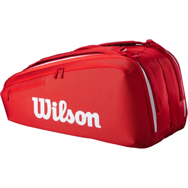 BOLSO WILSON SUPER TOUR 2025 RED CAPACIDAD 9 RAQUETAS