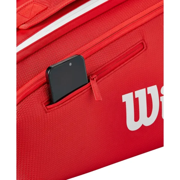 BOLSO WILSON SUPER TOUR 2025 RED CAPACIDAD 9 RAQUETAS