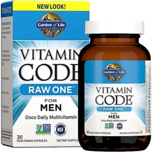 MULTIVITAMÍNICO GARDEN OF LIFE VITAMIN CODE RAW ONE FOR MEN 30 CÁPSULAS