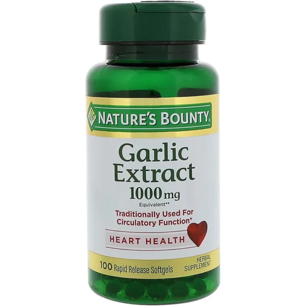 AJO NATURE'S BOUNTY 1000 MG 100 CÁPSULAS BLANDAS | PACK 3