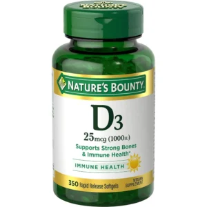 VITAMINA D3 NATURE'S BOUNTY 1000 UI 350 CÁPSULAS BLANDAS