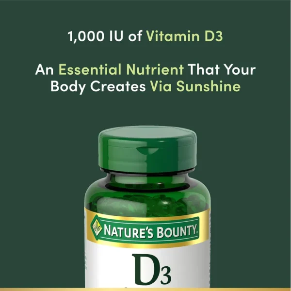 VITAMINA D3 NATURE'S BOUNTY 1000 UI 350 CÁPSULAS BLANDAS