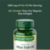 MINI OMEGA 3 NATURE'S BOUNTY + ACEITE DE PESCADO 1290 MG 90 CÁPSULAS BLANDAS