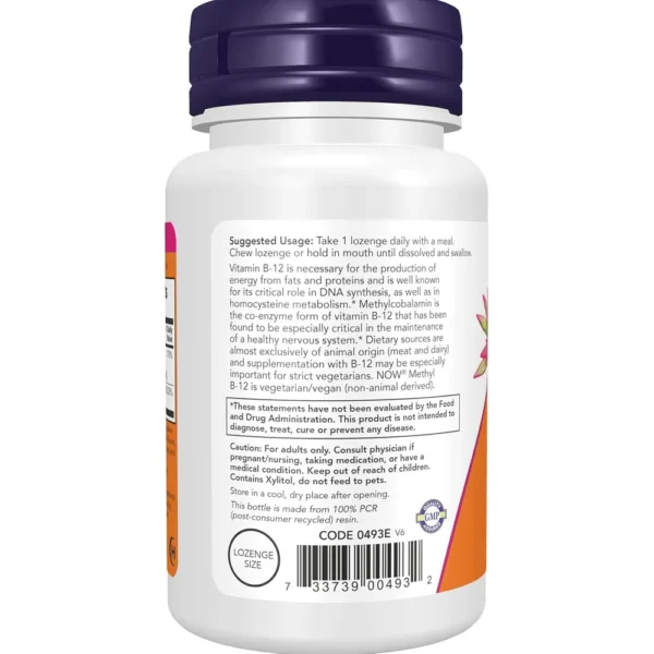 b00663g680_3.webp METIL B12 NOW FOODS 5000 MCG 120 PASTILLAS