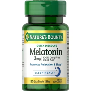MELATONINA QUICK DISSOLVE NATURE'S BOUNTY 3 MG 120 TABLETAS