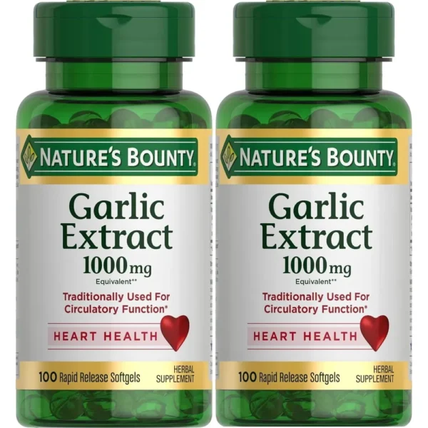 AJO NATURE'S BOUNTY 1000 MG 100 CÁPSULAS BLANDAS | PACK 2