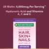 CABELLO PIEL Y UÑAS EXTRA STRENGTH NATURE'S BOUNTY + BIOTINA 5000 MCG 150 CÁPSULAS BLANDAS