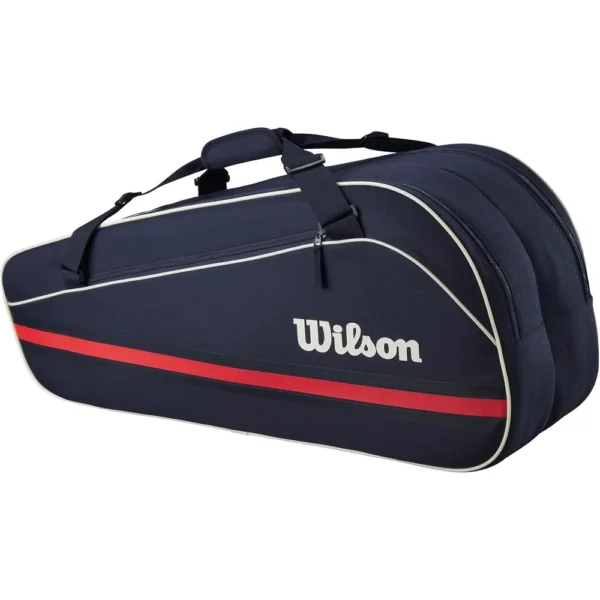 BOLSO WILSON TEAM 2025 AZUL MARINO CAPACIDAD 6 RAQUETAS
