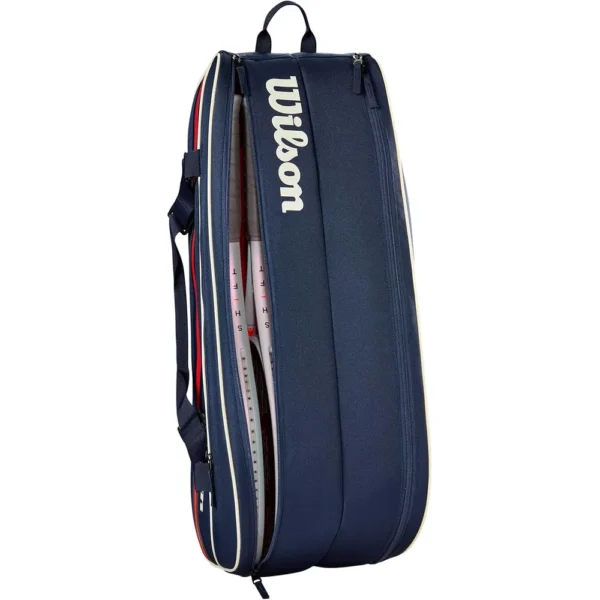 BOLSO WILSON TEAM 2025 AZUL MARINO CAPACIDAD 6 RAQUETAS