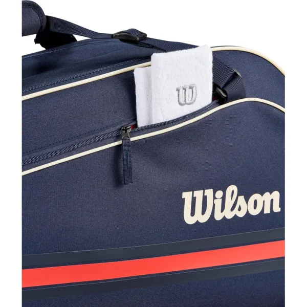 BOLSO WILSON TEAM 2025 AZUL MARINO CAPACIDAD 6 RAQUETAS