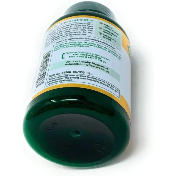 VITAMINA B12 QUICK DISSOLVE NATURE'S BOUNTY 2500 MCG CEREZA 300 TABLETAS