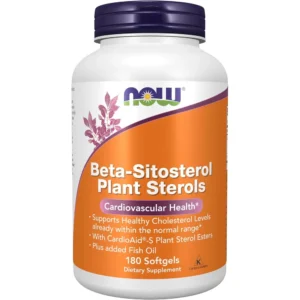 BETA-SITOSTEROL NOW FOODS CON ACEITE DE PESCADO 180 CÁPSULAS