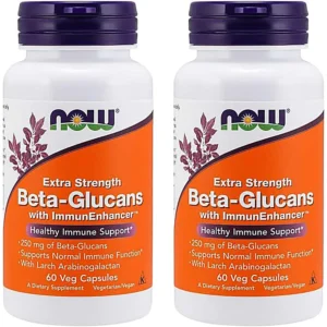 BETA-GLUCANOS NOW FOODS 60 CÁPSULAS | PACK 2