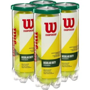 4 PACK PELOTA DE TENNIS WILSON CHAMPIONSHIP AMARILLO 3 UND C/U