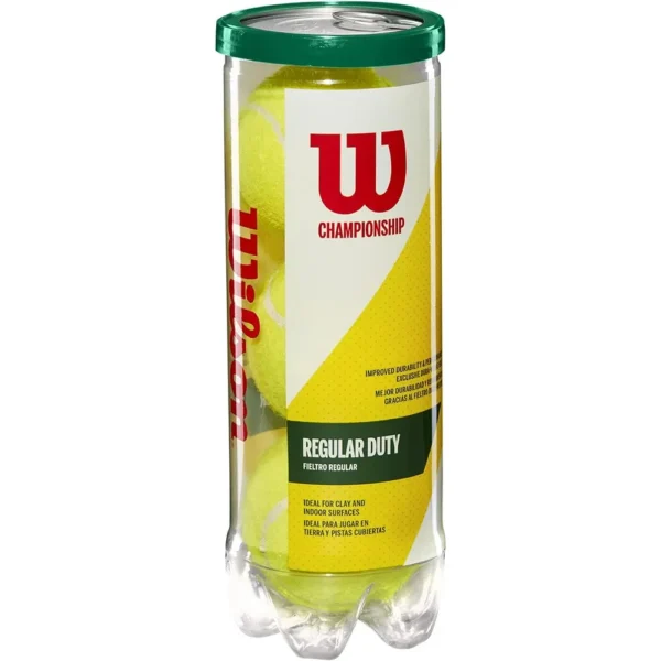 4 PACK PELOTA DE TENNIS WILSON CHAMPIONSHIP AMARILLO 3 UND C/U