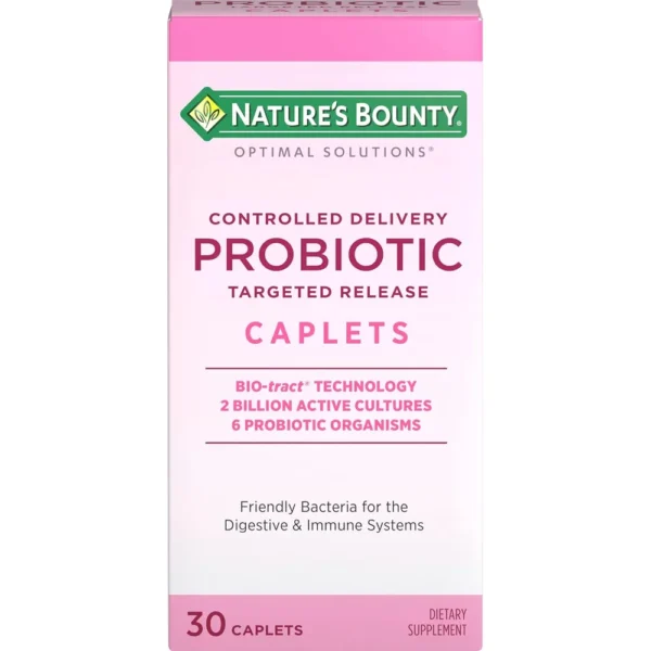 PROBIÓTICO CONTROLLED DELIVERY NATURE'S BOUNTY 30 TABLETAS