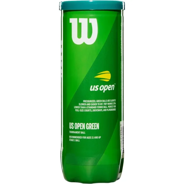 PELOTA DE TENNIS WILSON US OPEN YOUTH VERDE 3 UND
