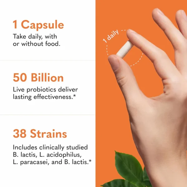 PROBIÓTICO GARDEN OF LIFE RAW ULTIMATE CARE 100 BILLONES 34 CEPAS 30 CÁPSULAS