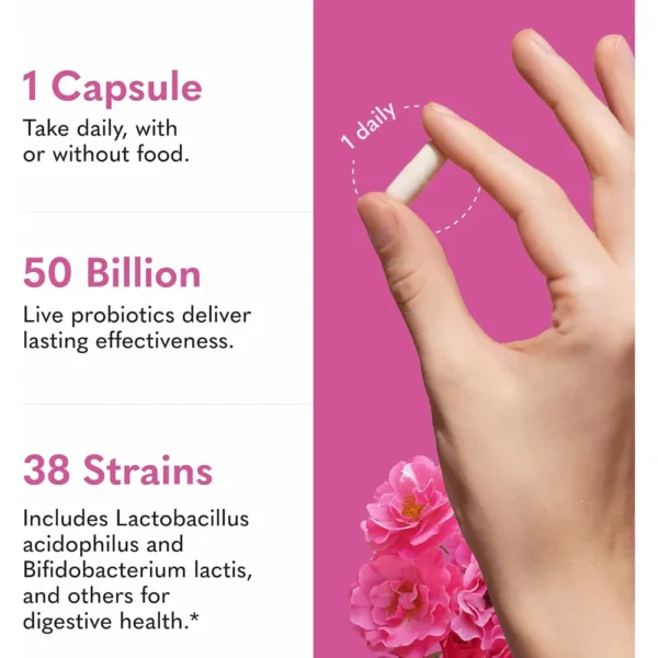 PROBIÓTICO GARDEN OF LIFE RAW VAGINAL CARE 50 BILLONES 38 CEPAS 30 CÁPSULAS
