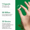 PROBIÓTICO GARDEN OF LIFE RAW COLON CARE 50 BILLONES 33 CEPAS 30 CÁPSULAS