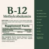 VITAMINA B12 METILCOBALAMINA NATURE'S BOUNTY 1000 MCG 60 TABLETAS