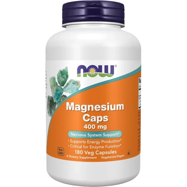 MAGNESIO NOW FOODS 400 MG 180 CÁPSULAS