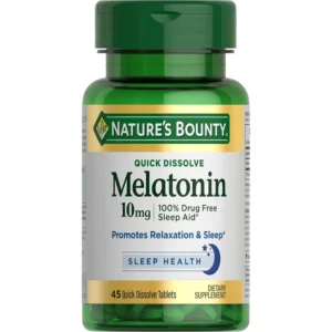 MELATONINA QUICK DISSOLVE NATURE'S BOUNTY 10 MG 45 TABLETAS