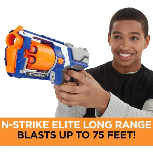 NERF LANZADOR N STRIKE ELITE STRONGARM CON CAÑÓN GIRATORIO