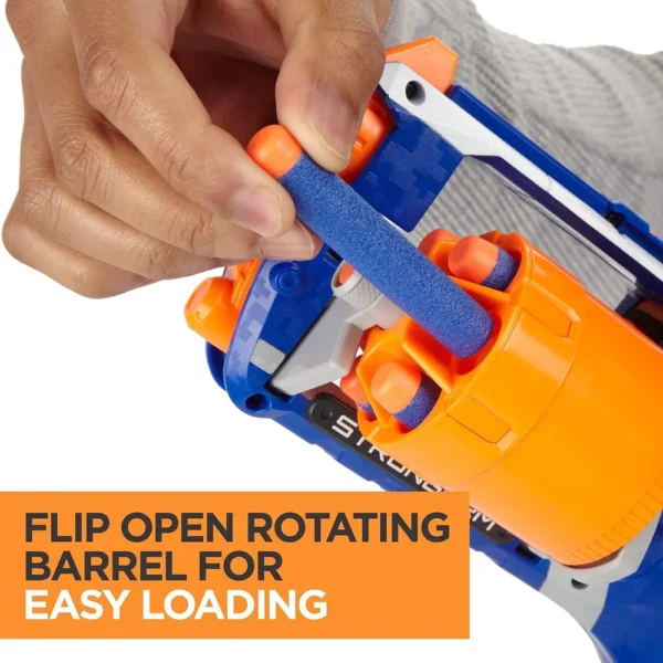 NERF LANZADOR N STRIKE ELITE STRONGARM CON CAÑÓN GIRATORIO