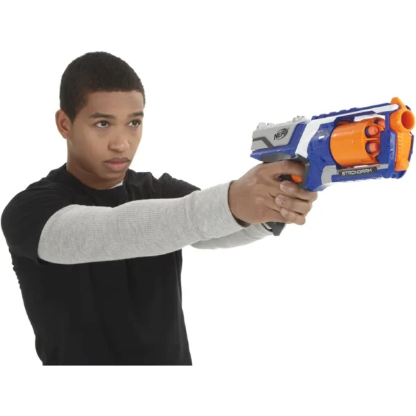 NERF LANZADOR N STRIKE ELITE STRONGARM CON CAÑÓN GIRATORIO
