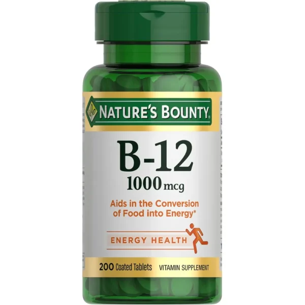 VITAMINA B12 NATURE'S BOUNTY 1000 MCG 200 TABLETAS