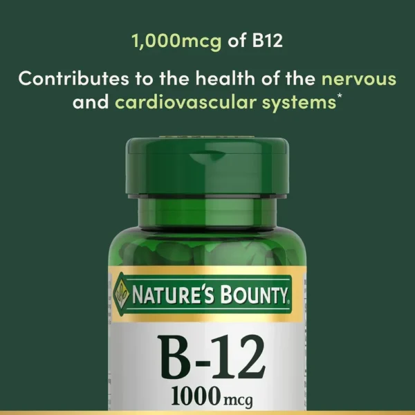 VITAMINA B12 NATURE'S BOUNTY 1000 MCG 200 TABLETAS