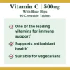 b00e4mks4i_3.webp VITAMINA C NATURE'S BOUNTY 500 MG + ROSA MOSQUETA NARANJA 90 TABLETAS MASTICABLES | PACK 2