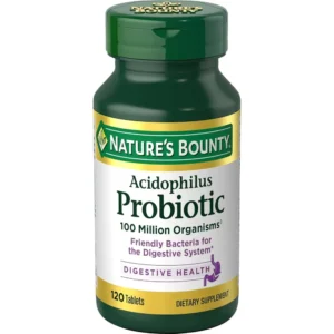 PROBIÓTICO ACIDOPHILUS NATURE'S BOUNTY 100 TABLETAS
