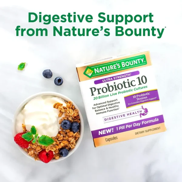 PROBIÓTICO ACIDOPHILUS NATURE'S BOUNTY 100 TABLETAS