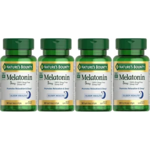 MELATONINA NATURE'S BOUNTY 5 MG 90 CÁPSULAS BLANDAS | PACK 4