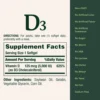 VITAMINA D3 NATURE'S BOUNTY 5000 UI 150 CÁPSULAS BLANDAS | PACK 2