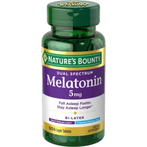 MELATONINA DUAL SPECTRUM NATURE'S BOUNTY 5 MG 60 TABLETAS