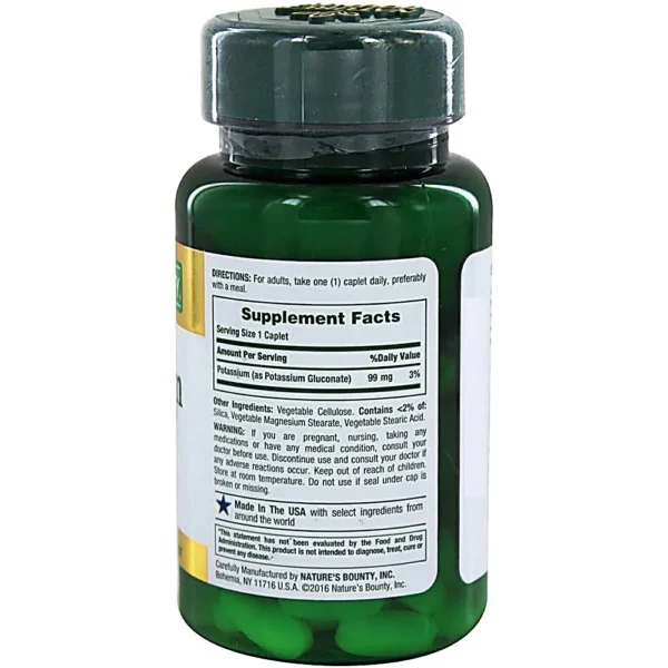 POTASIO NATURE'S BOUNTY 99 MG 100 TABLETAS | PACK 2