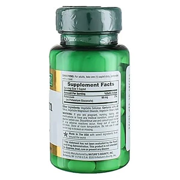 POTASIO NATURE'S BOUNTY 99 MG 100 TABLETAS | PACK 2