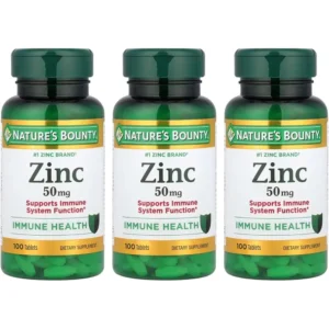 ZINC NATURE'S BOUNTY 50 MG 100 TABLETAS | PACK 3