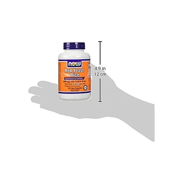 ARROZ DE LEVADURA ROJA NOW FOODS 600 MG + COQ10 30 MG 120 CÁPSULAS | PACK 2