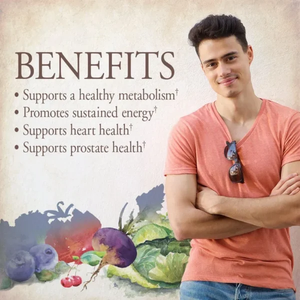 MULTIVITAMÍNICO GARDEN OF LIFE ORGANICS MEN'S ONCE DAILY 30 TABLETAS